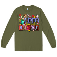 Army Green cupids favorite nurse olivia Long Sleeve Tee - OliviaCreatesArt