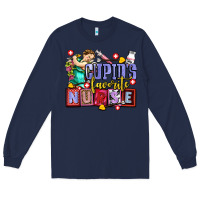 Navy cupids favorite nurse olivia Long Sleeve Tee - OliviaCreatesArt