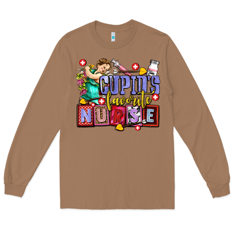 Cupids Favorite Nurse Olivia Long Sleeve Tee by OliviaCreatesArt | Teevron