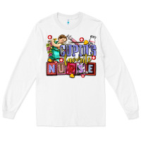 White cupids favorite nurse olivia Long Sleeve Tee - OliviaCreatesArt
