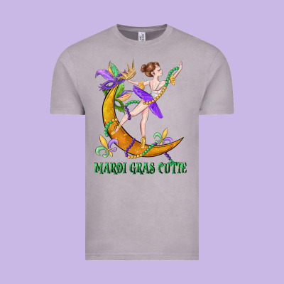 Mardi Gras Cutie Vintage Tee Designed By Cowgirlartshop