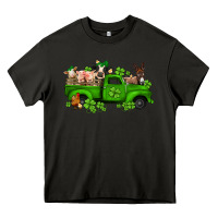 Asphalt st patricks farm animals truck Heavy Core Tee - Jasminsmagicworld