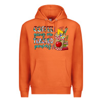 Carrot Coffee Gives Me Teacher Powers Premium Hoodie - CowhideDigitalArt