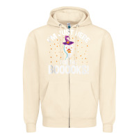 Sandshell teacher halloween bookworm just here for the boooks ghost tank top Zipper Hoodie - trangStudio