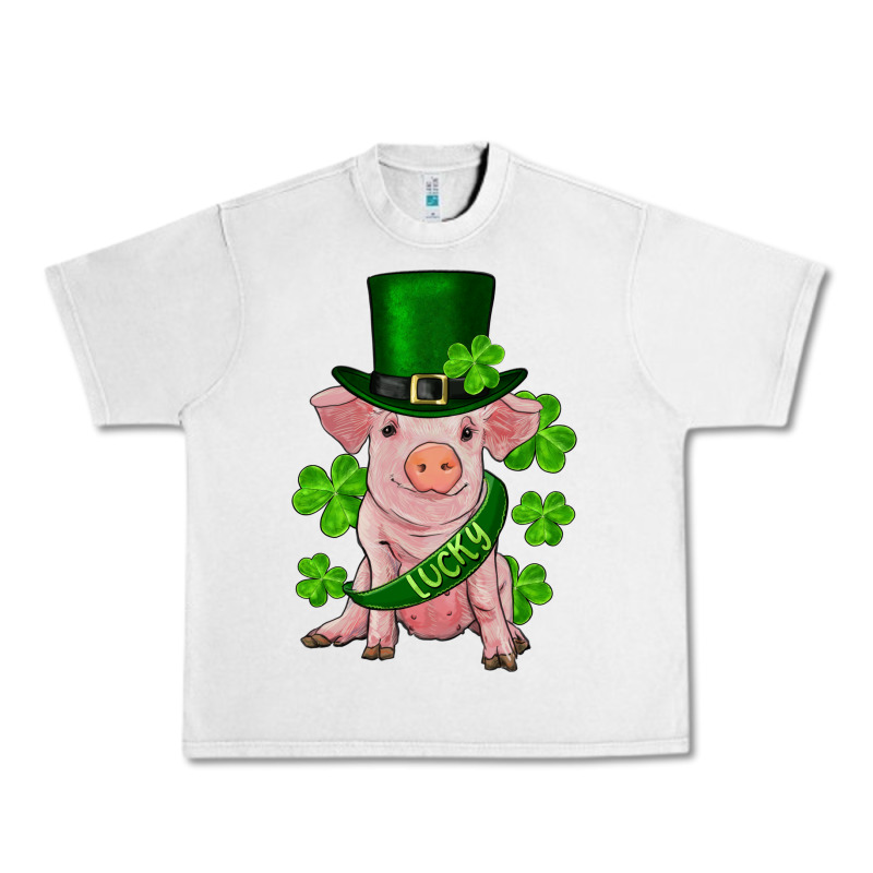 St. Patrick's Day Lucky Baby Pig Urban Heavy Tee by RanaPortraitStore | Teevron