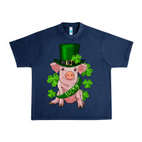 Navy st. patrick's day lucky baby pig Urban Heavy Tee - RanaPortraitStore
