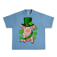 Pebble Blue st. patrick's day lucky baby pig Urban Heavy Tee - RanaPortraitStore
