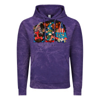 Cloud Purple i love usa gnomes 4th of july Vintage Hoodie - CowGirlArtShop