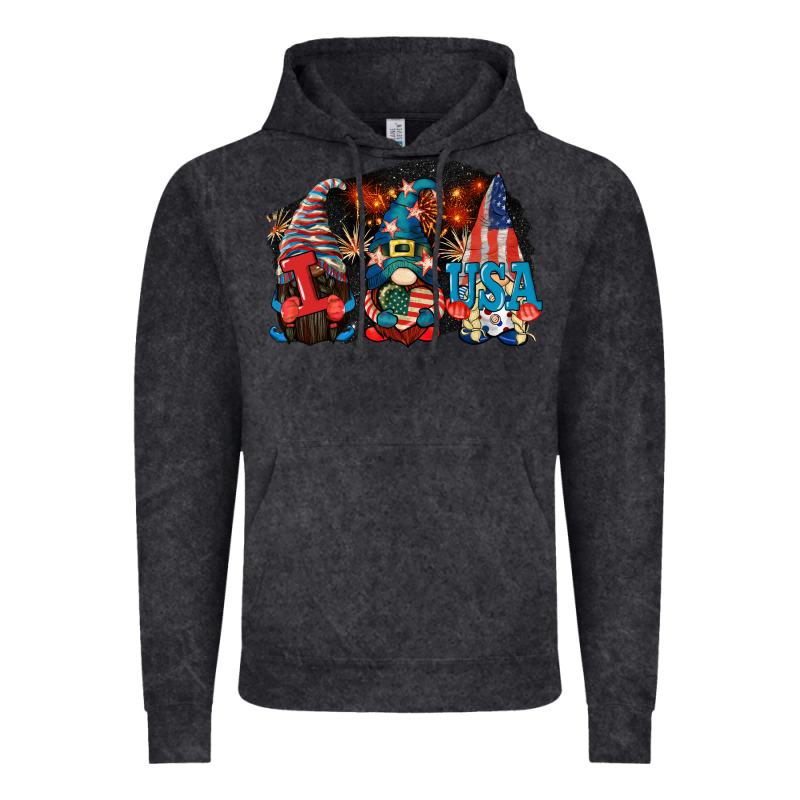 I Love Usa Gnomes 4th Of July Vintage Hoodie by CowGirlArtShop | Teevron