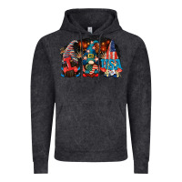 Vintage Black i love usa gnomes 4th of july Vintage Hoodie - CowGirlArtShop