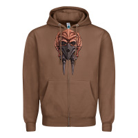 Chestnut Plo Koon Zipper Hoodie - trangStudio