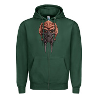 Sports Green Plo Koon Zipper Hoodie - trangStudio
