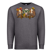 Charcoal Heather western goats Premium Sweatshirt - BarkalooDesign
