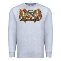 Heather Grey western goats Premium Sweatshirt - BarkalooDesign