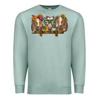 Seafoam western goats Premium Sweatshirt - BarkalooDesign