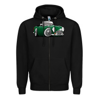 Black MG MGB roadster personalized caricature YOK94J family Zipper Hoodie - trangStudio