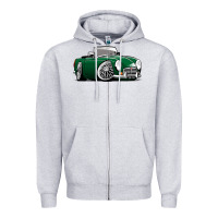Heather Grey MG MGB roadster personalized caricature YOK94J family Zipper Hoodie - trangStudio