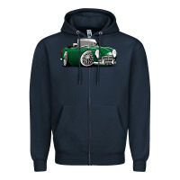 Navy MG MGB roadster personalized caricature YOK94J family Zipper Hoodie - trangStudio
