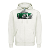 Oatmeal Heather MG MGB roadster personalized caricature YOK94J family Zipper Hoodie - trangStudio