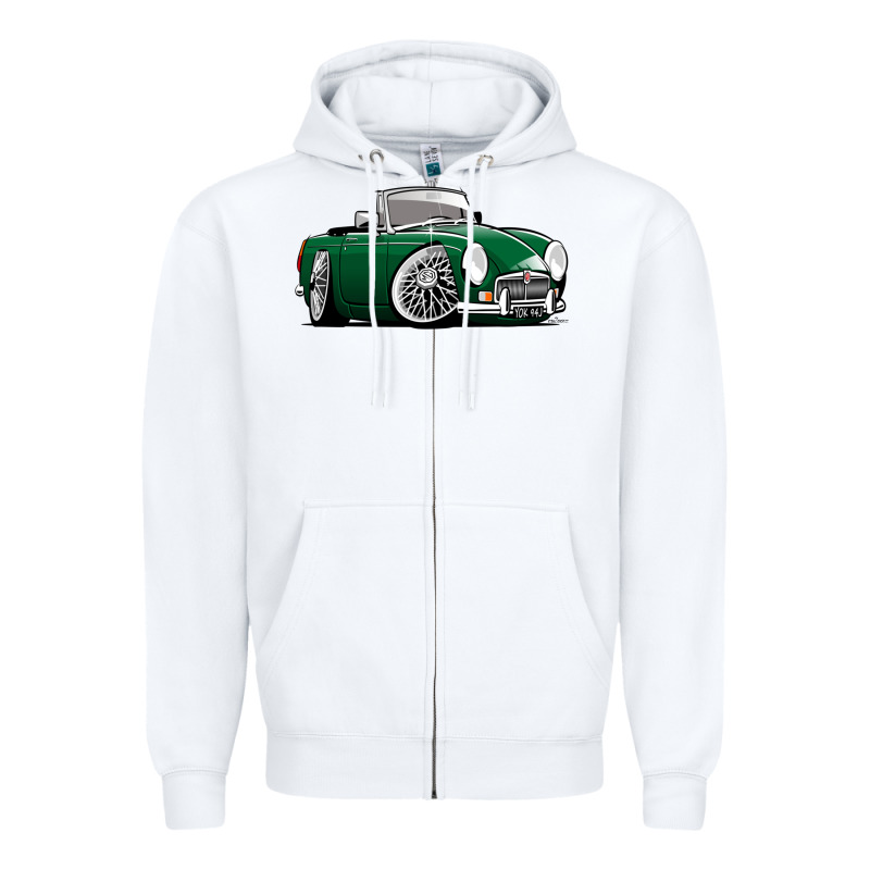Mg Mgb Roadster Personalized Caricature Yok94j Family Zipper Hoodie by trangStudio | Teevron