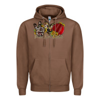 Chestnut peace love cricket Zipper Hoodie - RacoonDesign