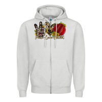 Dove Grey peace love cricket Zipper Hoodie - RacoonDesign