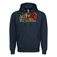 Navy peace love cricket Zipper Hoodie - RacoonDesign