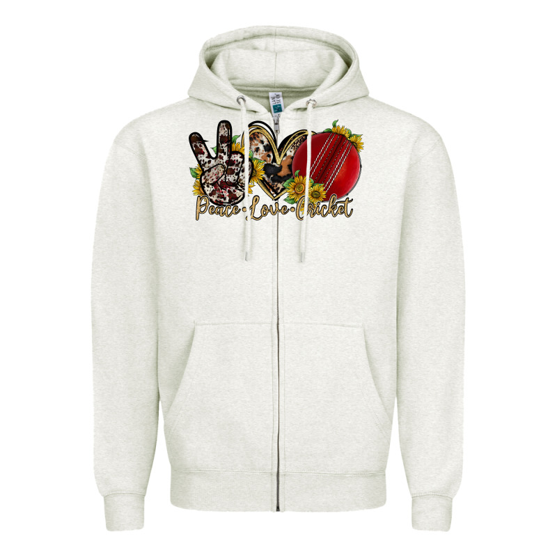 Peace Love Cricket Zipper Hoodie by RacoonDesign | Teevron