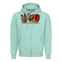 Seafoam peace love cricket Zipper Hoodie - RacoonDesign