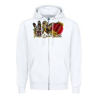 White peace love cricket Zipper Hoodie - RacoonDesign
