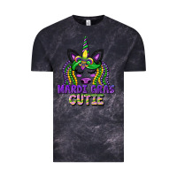 Cloud Black mardi gras cutie unicorn Vintage Tee - CowGirlArtShop