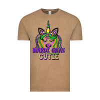 Vintage Coffee mardi gras cutie unicorn Vintage Tee - CowGirlArtShop