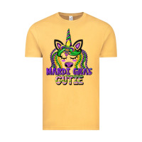 Vintage Mustard mardi gras cutie unicorn Vintage Tee - CowGirlArtShop