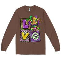 Chestnut love mardi gras Long Sleeve Tee - OliviaCreatesArt