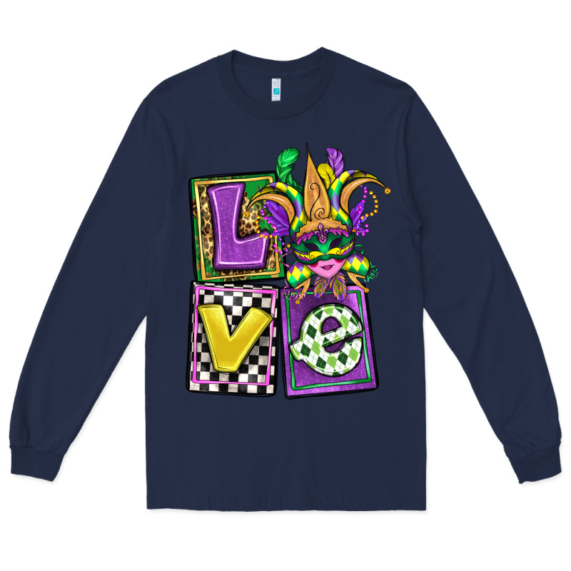 Love Mardi Gras Long Sleeve Tee by OliviaCreatesArt | Teevron