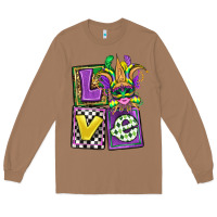 Toasted Coconut love mardi gras Long Sleeve Tee - OliviaCreatesArt
