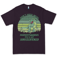Plum Don t Mess With Mamasaurus You ll Get Jurasskicked Premium Tee - Bettercallsaul