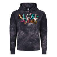 Cloud Black nurse on duty Vintage Hoodie - CowGirlArtShop
