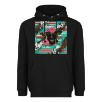 Black western suffolk ewe Heavyweight Hoodie - BarkalooDesign