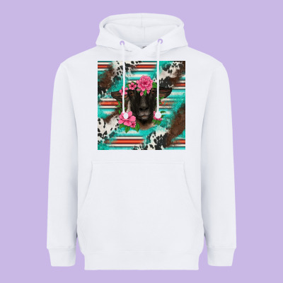Western Suffolk Ewe Heavyweight Hoodie Designed By Barkaloodesign