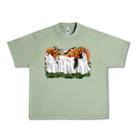 Oil Green ghost horses halloween Urban Heavy Tee - CowGirlArtShop