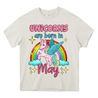 Cream unicorns are born in may Heavy Core Tee - Jasminsmagicworld