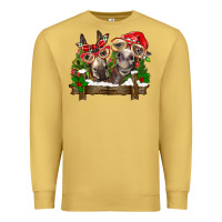 Antique Gold Christmas donkeys Premium Sweatshirt - BarkalooDesign