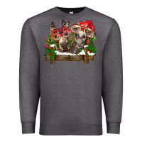Charcoal Heather Christmas donkeys Premium Sweatshirt - BarkalooDesign