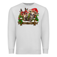 Dove Grey Christmas donkeys Premium Sweatshirt - BarkalooDesign