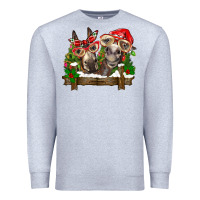 Heather Grey Christmas donkeys Premium Sweatshirt - BarkalooDesign