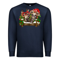 Navy Christmas donkeys Premium Sweatshirt - BarkalooDesign