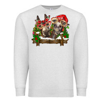 Oatmeal Heather Christmas donkeys Premium Sweatshirt - BarkalooDesign