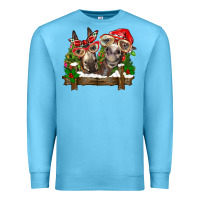 Ocean Blue Christmas donkeys Premium Sweatshirt - BarkalooDesign