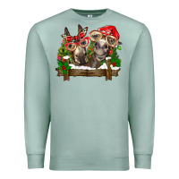Seafoam Christmas donkeys Premium Sweatshirt - BarkalooDesign